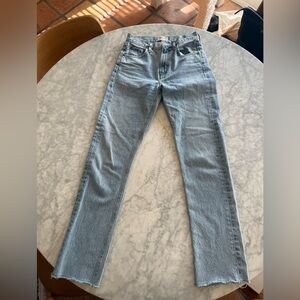 Agolde Women’s Faded Blue Straight Jeans